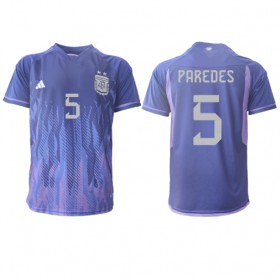 Goedkope Argentinië Leandro Paredes 5 Uitshirt World Cup 2022